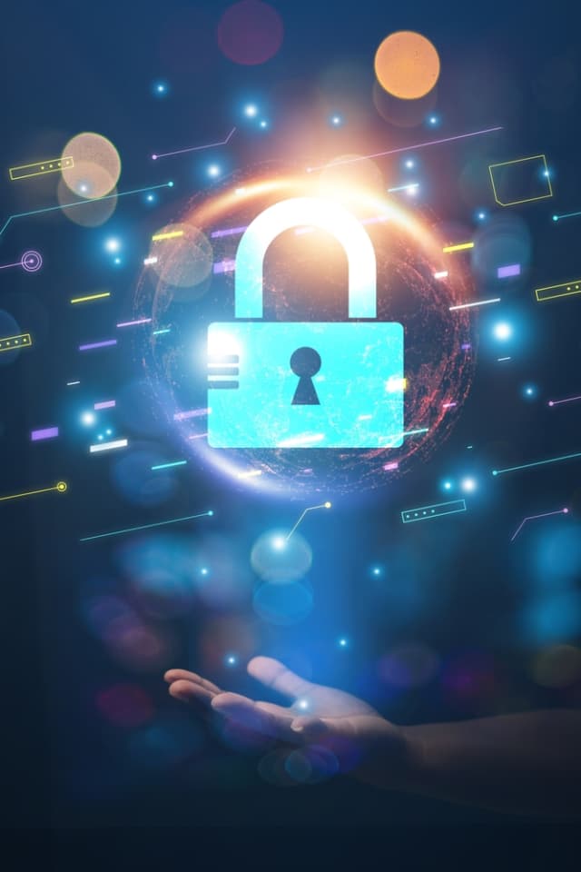 digital, cyber security, padlock